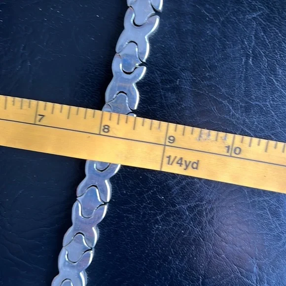 Mexican Sterling Silver Salvador Jualler Puzzle Collar Necklace Taxco 925 TJ-21 - Picture 13 of 13